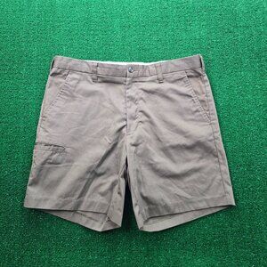 UPS Employee Shorts Mens 34 Brown‎ Short Sleeve Uniform Work Wear 7" Inseam